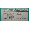CAD TYPE 15 LAVAL MAYENNE BOITE RURALE E NUILLE SUR VICOIN POUR LE MANS SARTHE REEXP LOCHES INDRE ET LOIRE 1849 FRANCE
