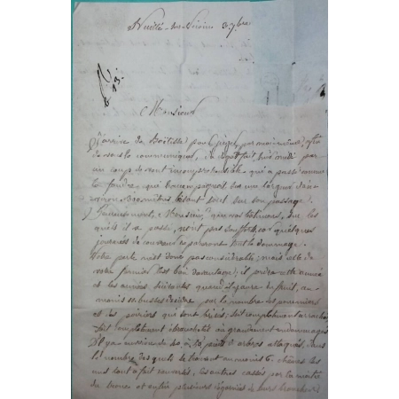 CAD TYPE 15 LAVAL MAYENNE BOITE RURALE E NUILLE SUR VICOIN POUR LE MANS SARTHE REEXP LOCHES INDRE ET LOIRE 1849 FRANCE