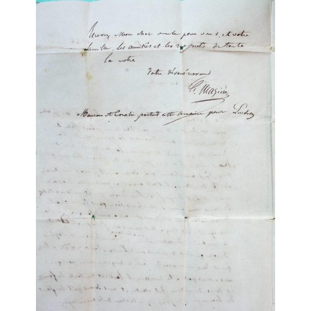 CAD TYPE 15 SARAMON GERS DECIME RURAL BAILLASBATS POUR MONTAUT 1846