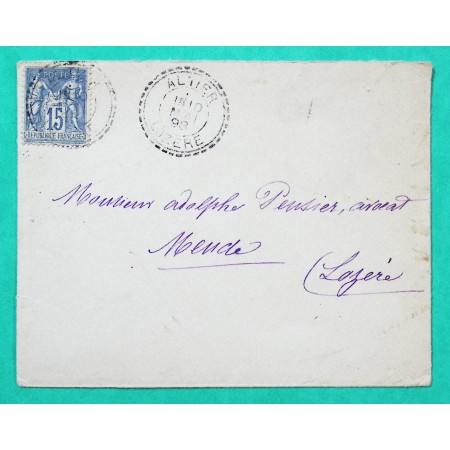 N°90 SAGE CAD TYPE FB84 ALTIER LOZERE POUR MENDE 1898