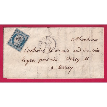 N°4 PC 199 AUXERRE YONNE 1852 POUR BERCY