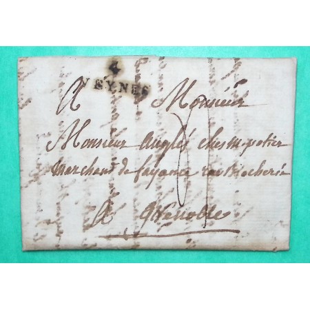 MARQUE 4 VEYNES HAUTES ALPES POUR GRENOBLE ISERE 26x11 1811