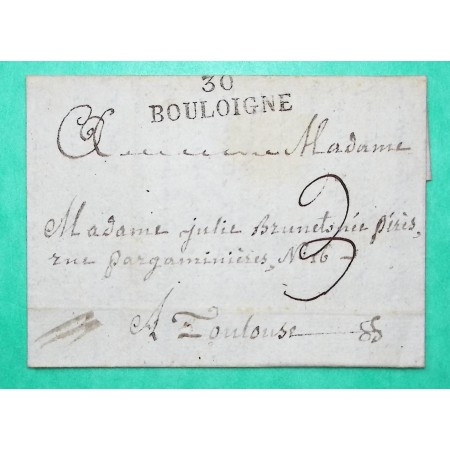 MARQUE 30 BOULOIGNE BOULOGNE HAUTE GARONNE POUR TOULOUSE 36x11 1823