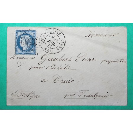 N°60A GC 3502 ST ANDRE LES ALPES BASSES ALPES POUR CRUIS 1873