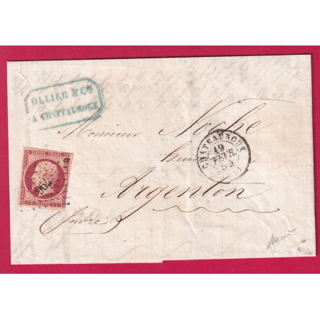 N°18 PC 796 CHATEAUROUX INDRE TOUCHE SIGNE BAUDOT ET CALVES POUR ARGENTON