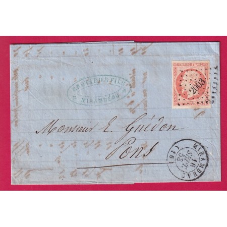 N°16 TTB PC 2003 MIRAMBEAU CHARENTE INFERIEURE  POUR PONS