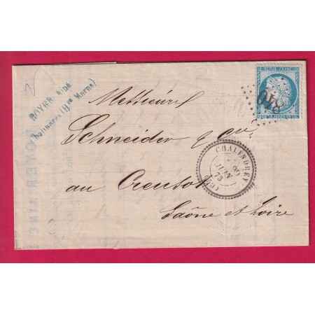 N°60 GC 840 CHALINDREY HAUTE MARNE CAD TYPE 24 POUR LE CREUSOT SAONE ET LOIRE INDICE 10