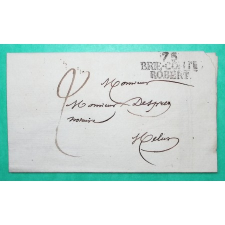 MARQUE 73 BRIE COMTE ROBERT SEINE ET MARNE POUR MELUN 33x15 1822