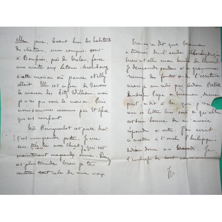 N°22 GC 1125 CORBEIL SEINE ET OISE OR ORIGINE RURALE TIGERY POUR PARIS 1863