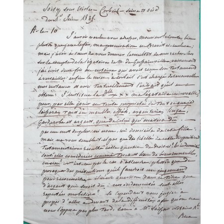 MARQUE P72P CORBEIL SEINE ET OISE DEPART ETIOLLES PORT PAYE POUR BOURG EN BRESSE AIN PORT VERIFIE 35x12 1825