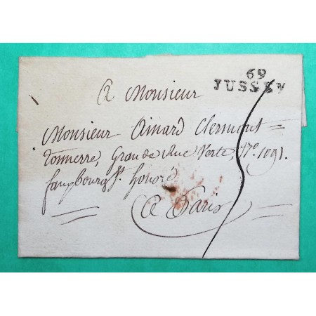 MARQUE 69 JUSSEY HAUTE SAONE POUR PARIS 25x8