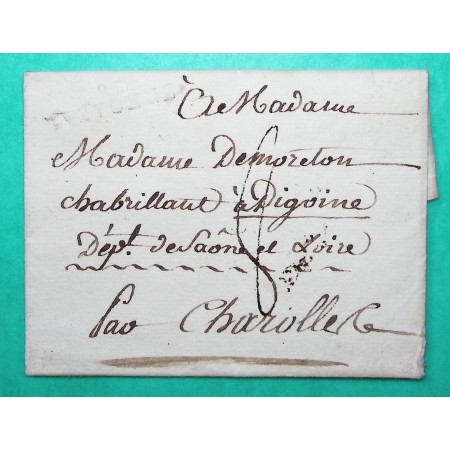 MARQUE 80 VIVONNE VIENNE A SEC POUR DIGOINE SAONE ET LOIRE 29x11 1806