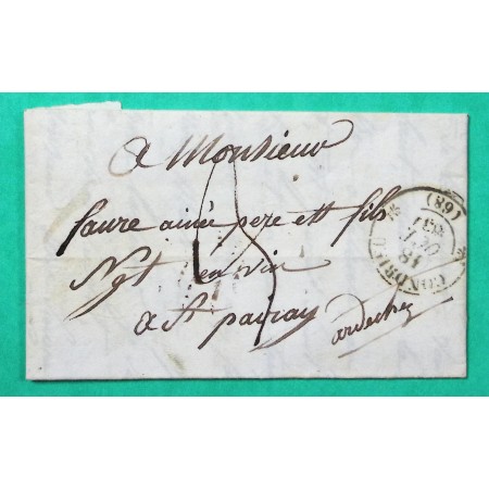 CAD TYPE 12 CONDRIEU RHONE POUR ST PERAY ARDECHE 1834