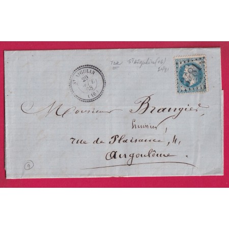 N°29 GC 3481 ST AIGULIN CHARENTE INFERIEURE CAD TYPE 22 POUR ANGOULEME
