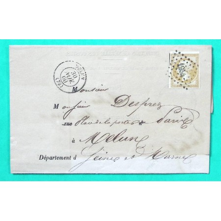 N°13A PC 1954 MELUN SEINE ET MARNE AVIS DE CHARGEMENT TRAIN 1860