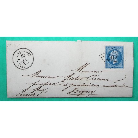 N°22 GC 707 LA CAMBE CALVADOS POUR ISIGNY 1865