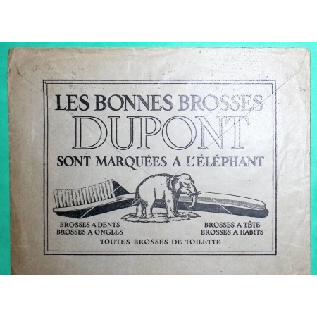 N°224 SEMEUSE LIGNEE BELLE ENVELOPPE PUB LES BONNES BROSSES DUPONT ELEPHANT BEAUVAIS OISE POUR PARIS 1928 COVER FRANCE