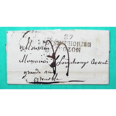 MARQUE 37 ST SYMPHORIEN D'OZON ISERE RHONE POUR GRENOBLE 42x15 1830