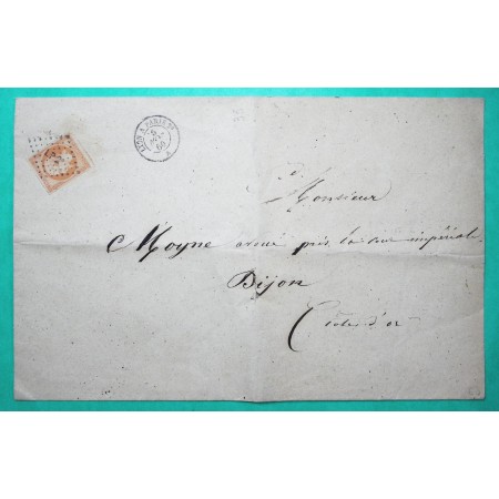 N°16 AMBULANT NUIT LYON A PARIS N°2 POUR DIJON COTE D'OR 1860
