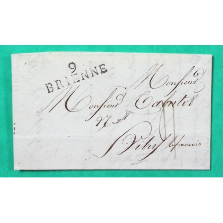 MARQUE 9 BRIENNE LE CHATEAU AUBE POUR VITRY LE FRANCOIS MARNE 35x11.5 1825