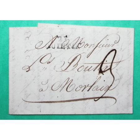 MARQUE 21 QUITIN COTES DU NORD POUR MORLAIX FINISTERE 28x9 1806