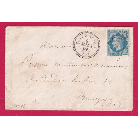 N°29 GC 4375 FONTGOMBAULT INDRE CAD TYPE 22 INDICE 18 POUR BOURGES CHER