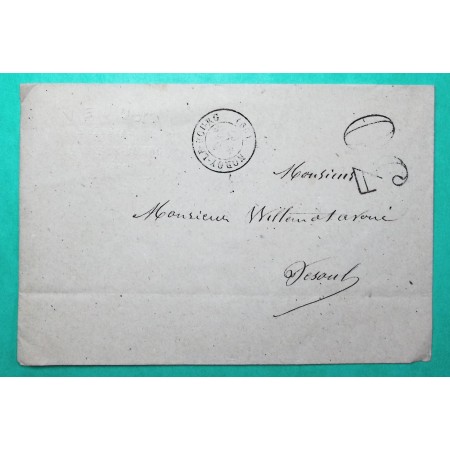 CAD TYPE 15 NOROY LE BOURG HAUTE SAONE POUR VESOUL TAXE 30 1867