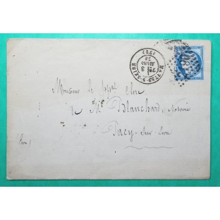 N°60B TYPE II GC MANTES SEINE ET OISE POUR PACY SUR EURE 1874