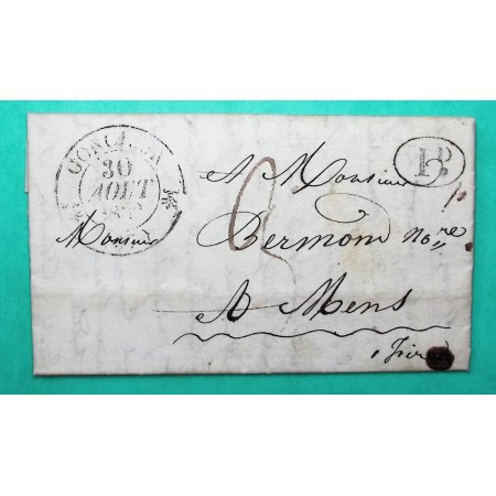 CAD TYPE 12 GONCELIN ISERE DECIME RURAL THEYS? POUR MENS 1833