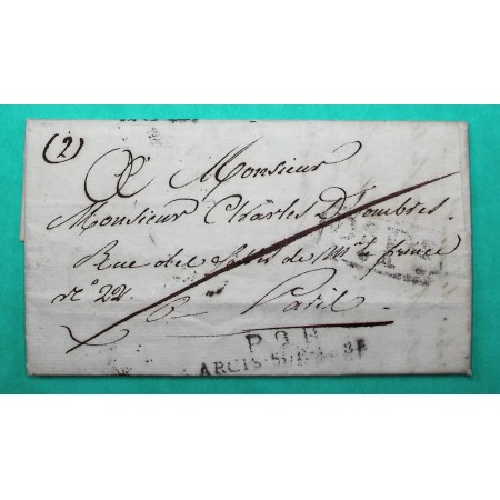 MARQUE P9P ARCIS SUR AUBE PORT PAYE POUR PARIS 44x8 1823