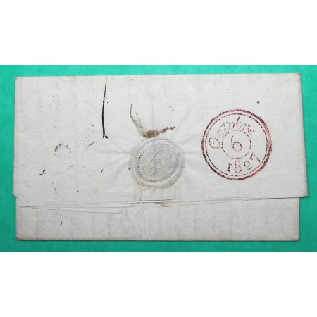 MARQUE 7 MOUZON ARDENNES POUR PARIS 28x11 1827