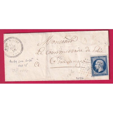 N°14 PC 2556 POUGY SUR AUBE CAD TYPE 22 INDICE 15 POUR CHAVANGES 1856