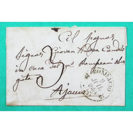 CAD TYPE 12 BONIFACIO CORSE POUR AJACCIO 1845