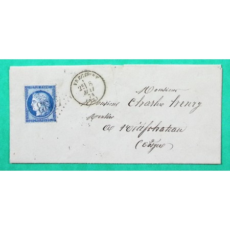 N°60A GC 4333 VREVOURT VOSGES POUR NEUFCHATEAU 1874