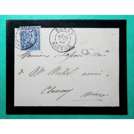 N°90 SAGE CAD TYPE A SURGY NIEVRE POUR CLAMECY 1898