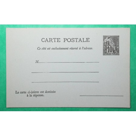 ENTIER 10C ALPHEE DUBOIS CARTE LETTRE AVEC REPONSE NEUF