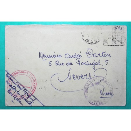 FRANCHISE MILITAIRE FM 37ème REGIMENT D'AVIATION MAROC WW2