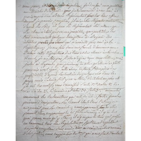 MARQUE DEPARTEMENT CONQUIS 84 MONTMELIAN SAVOIE POUR THONON HAUTE SAVOIE PERIODE REVOLUTIONNAIRE 48x12 1797