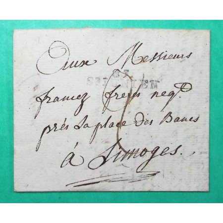 MARQUE 81 ST JUNIEN HAUTE VIENNE POUR LIMOGES 33x8 1811