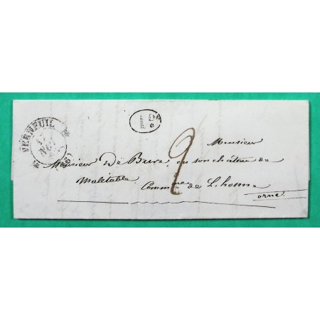 CAD TYPE 12 VERNEUIL EURE DECIME RURAL FORGES DE BRETEUIL SUR ITON POUR L'HOME CHAMONDOT ORNE 1838