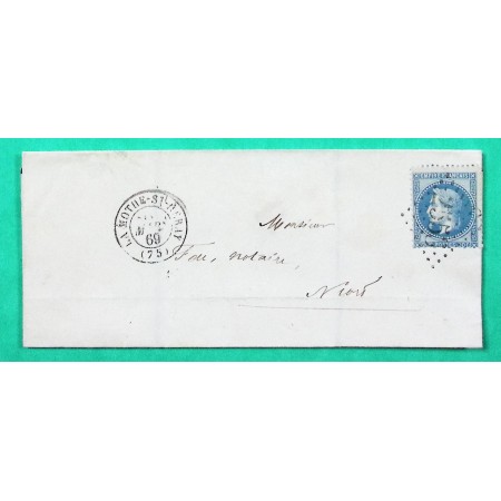 N°29 GC 2553 LA MOTHE ST HERAYE DEUX SEVRES POUR NIORT 1869
