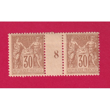 N°80 PAIRE MILLESIME 8 TRACE DE CHARNIERE COTE 340€