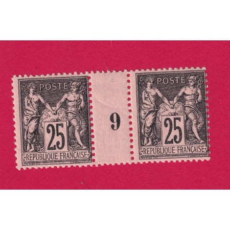 N°97 PAIRE MILLESIME 9 TIMBRES SANS CHARNIERE COTE 420€